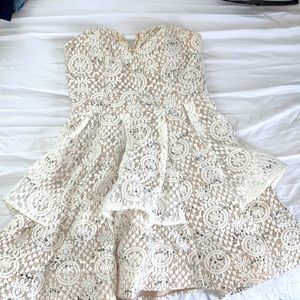 White Lace Cocktail Dress
